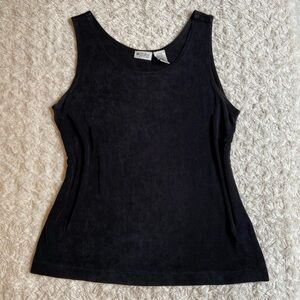 Vintage Units Petite Classic Black Tank Top M Medium VTG